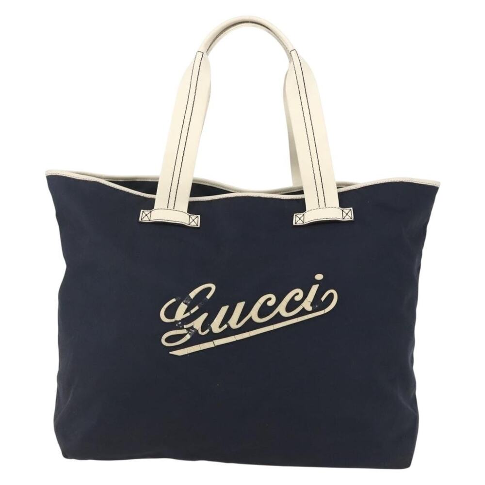 Gucci Nylon Tote Bag Navy
